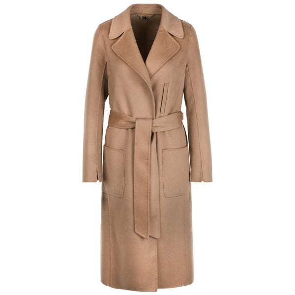 Long coat in wool and cashmere