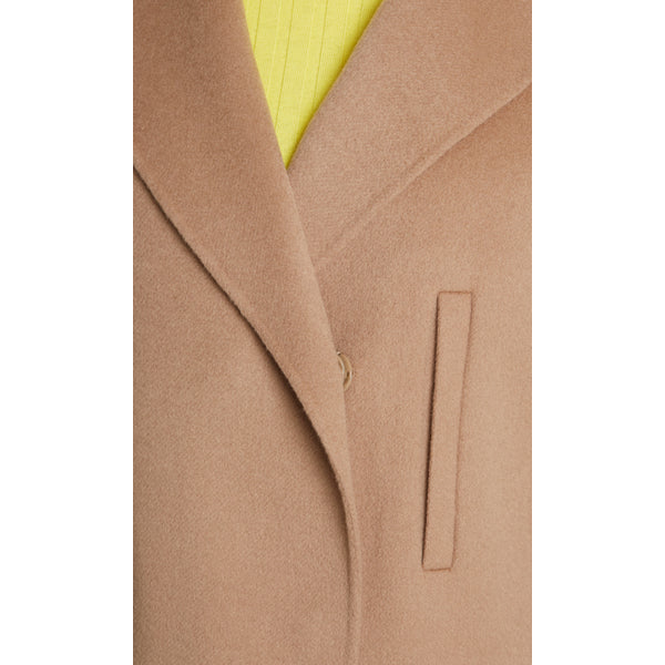 Long coat in wool and cashmere