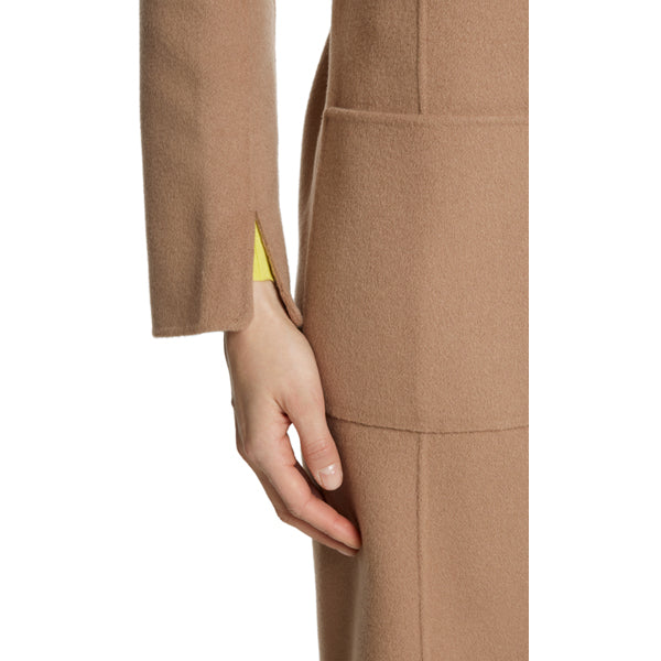 Long coat in wool and cashmere