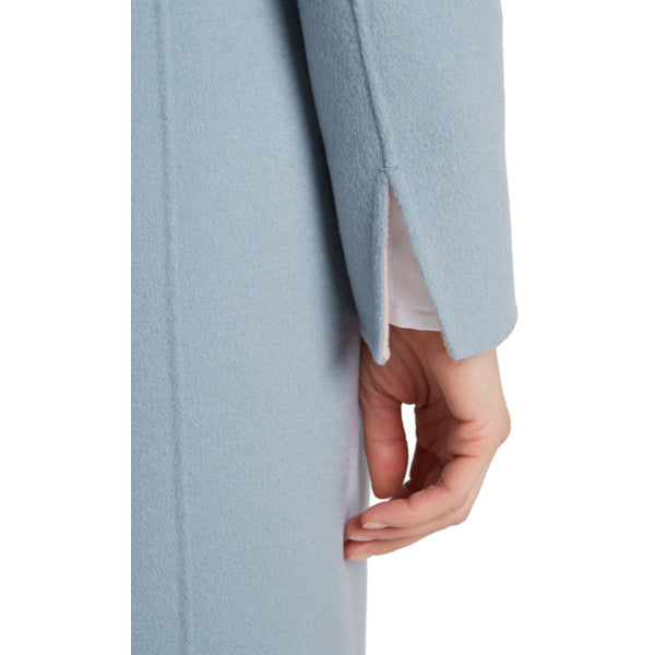 Reversible coat in wool and cashmere