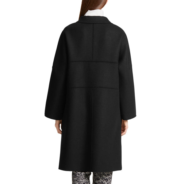 Coat with corded ribbons