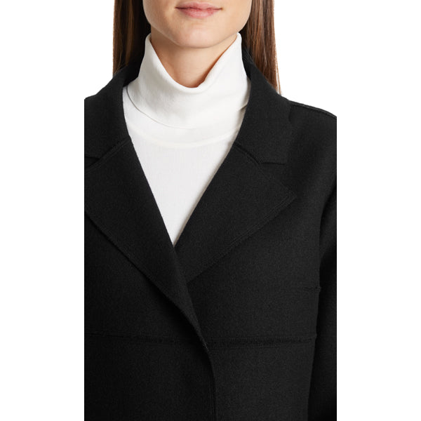 Coat with corded ribbons