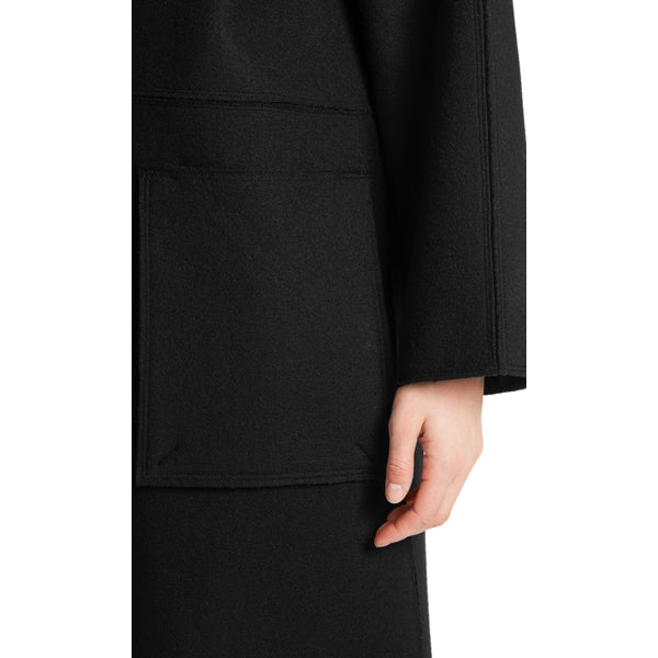 Coat with corded ribbons