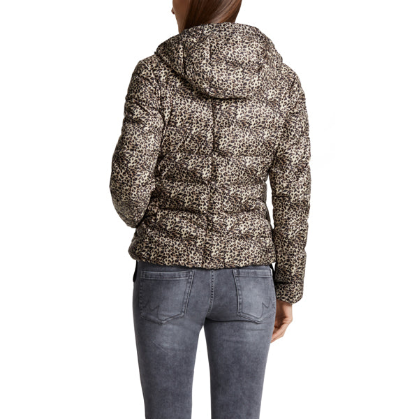 Reversible printed down jacket