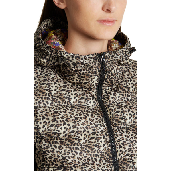 Reversible printed down jacket