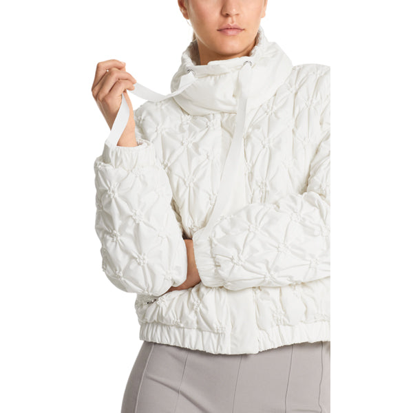 Padded jacket with flowers