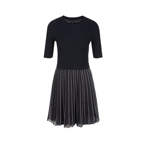 Two-piece knitted dress