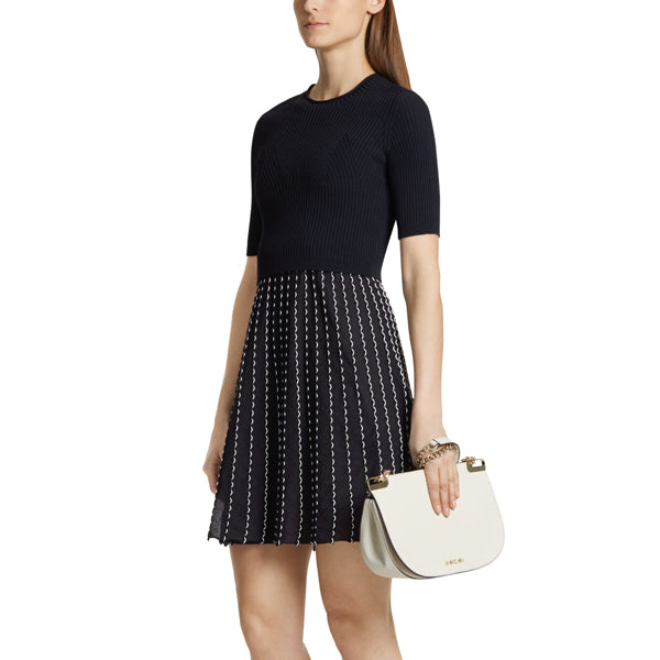 Two-piece knitted dress