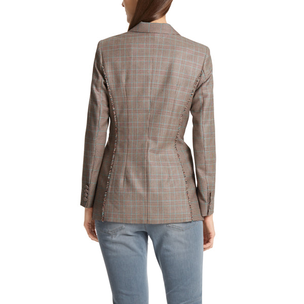 Glen plaid blazer
