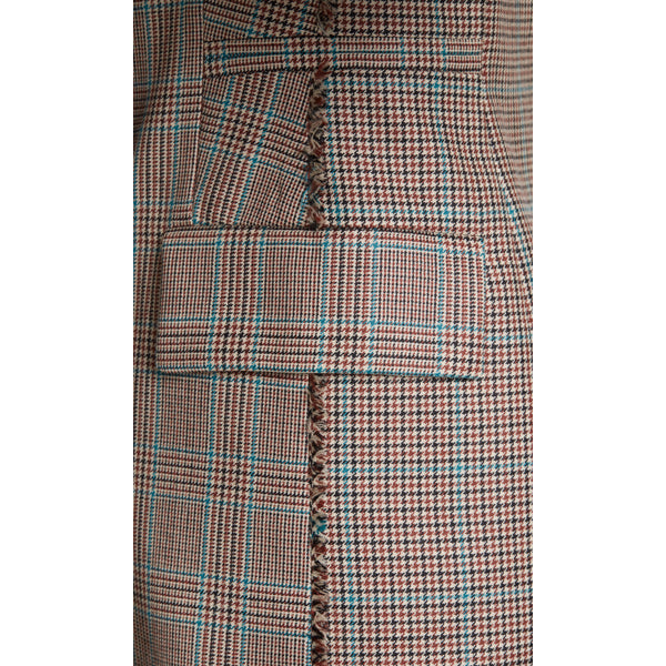 Glen plaid blazer