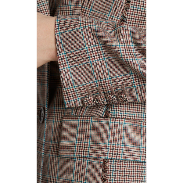 Glen plaid blazer