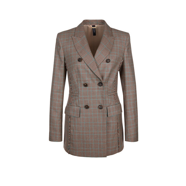 Glen plaid blazer