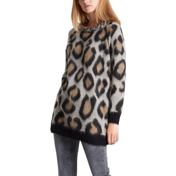 Long sweater with mohair