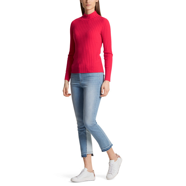 Ribbed knit sweater