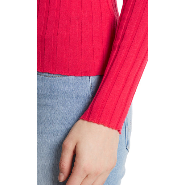Ribbed knit sweater