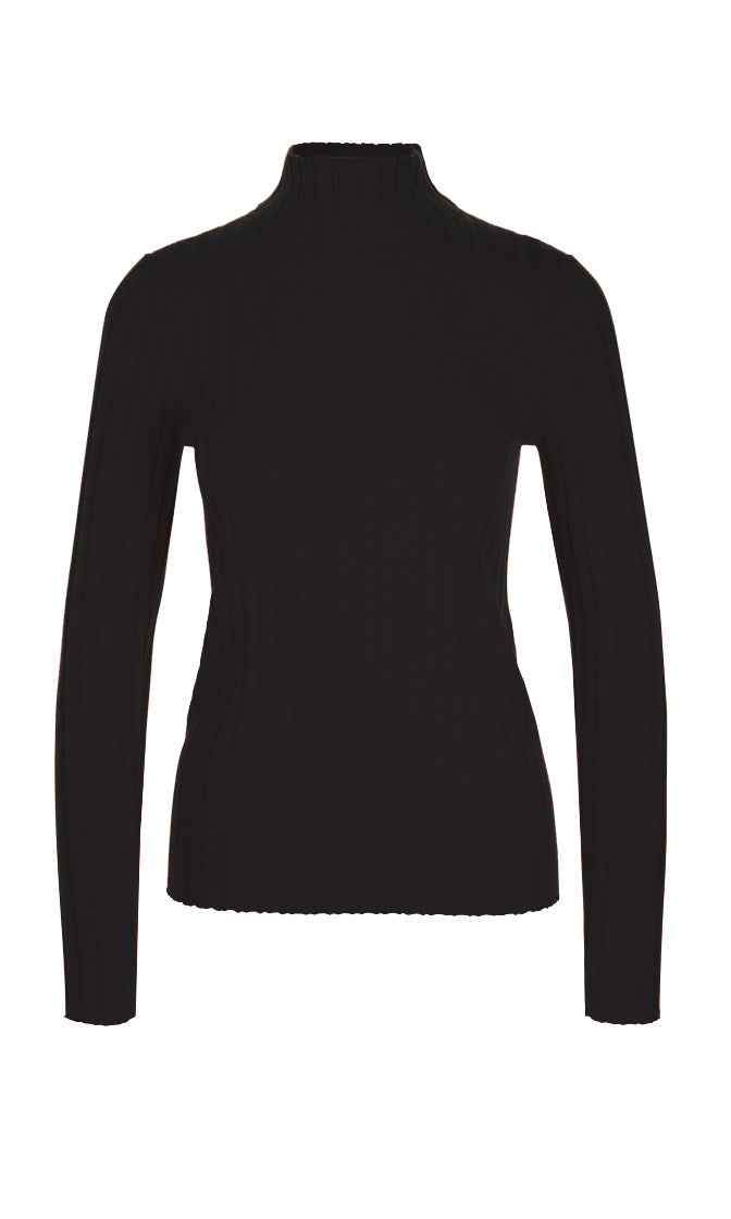Ribbed knit sweater