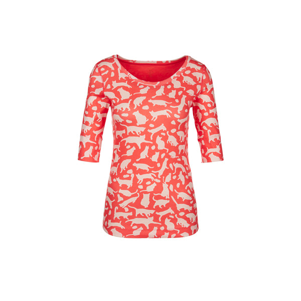T-shirt with animal print