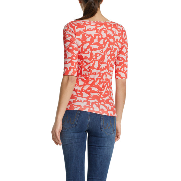 T-shirt with animal print