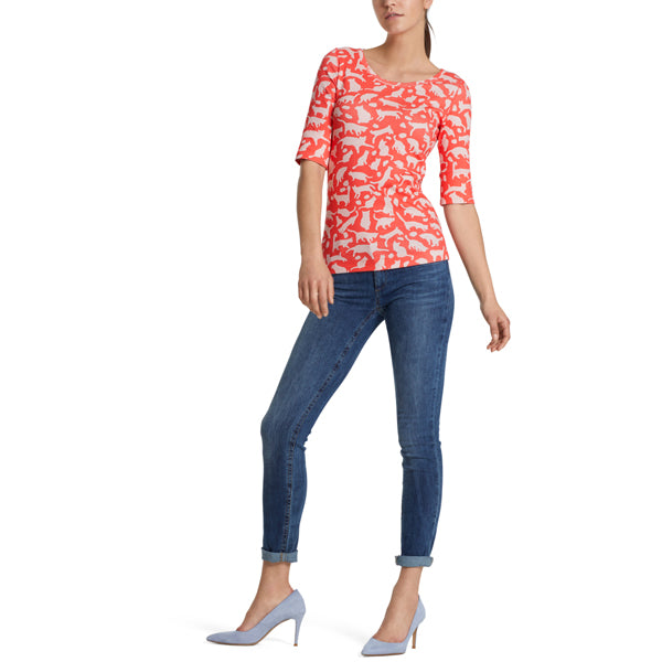 T-shirt with animal print