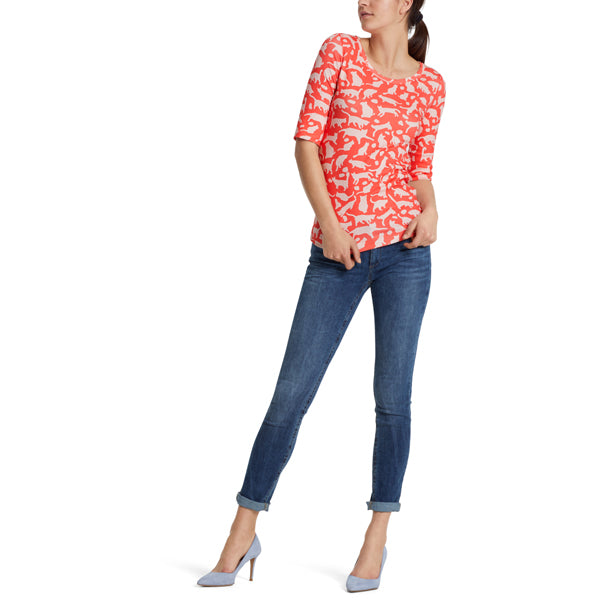 T-shirt with animal print