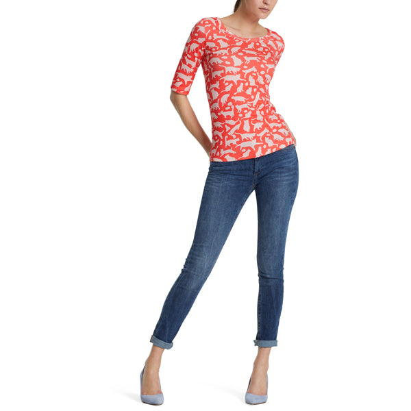 T-shirt with animal print