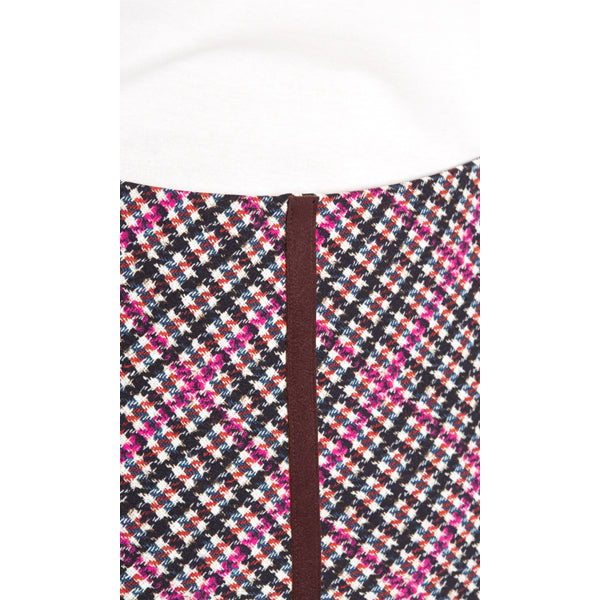 Skirt with checkered pattern