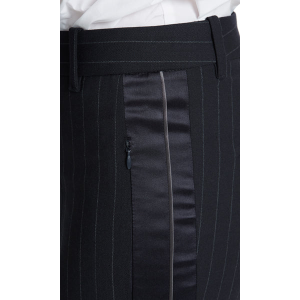 Cropped pinstripe pants