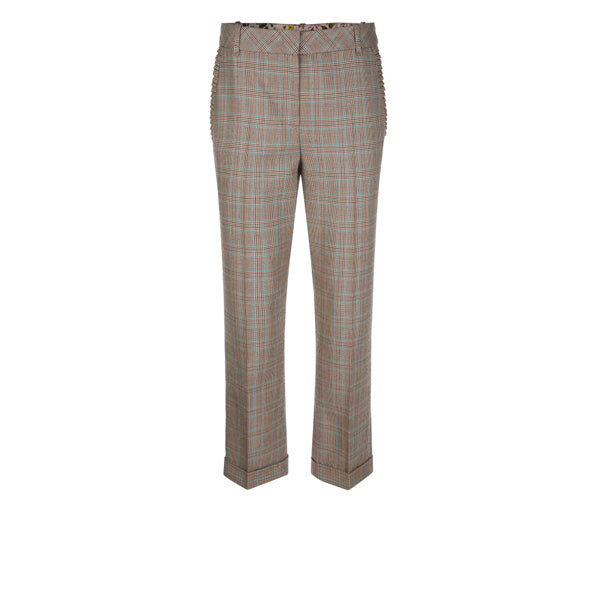 Glen plaid pants