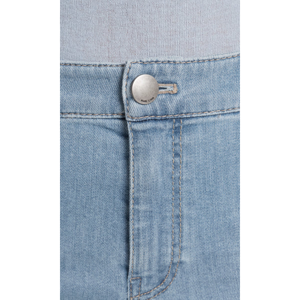 Cropped jeans with fringes