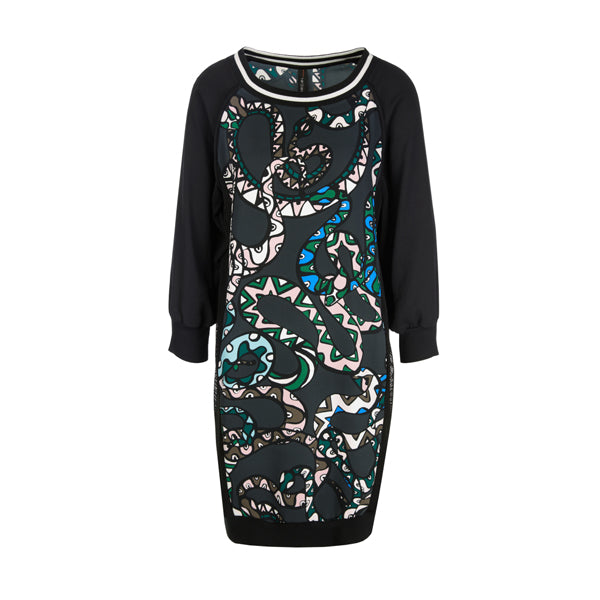 Dress with snake print