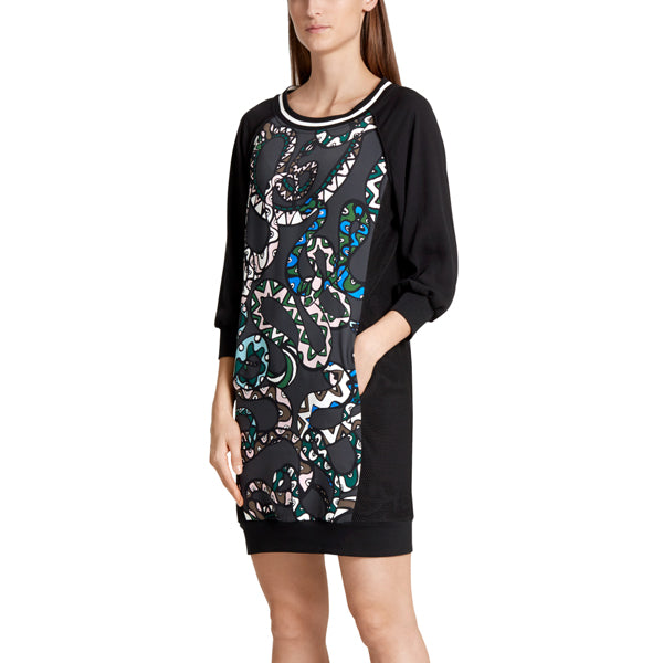 Dress with snake print