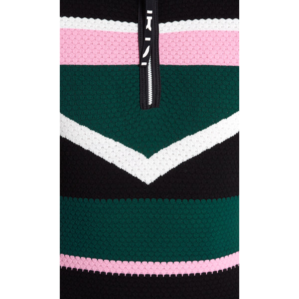 Dress with intarsia