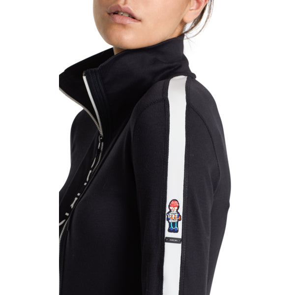 Sporty dress with jacquard pattern
