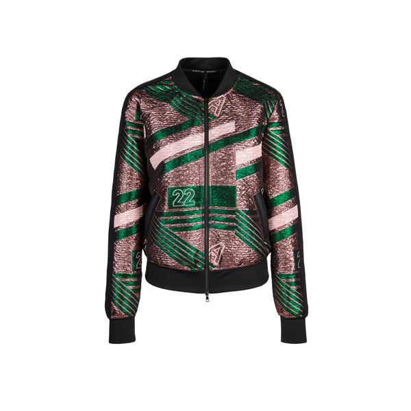 Blouson with Lurex jacquard