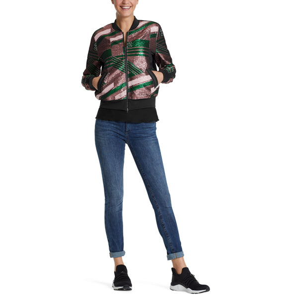 Blouson with Lurex jacquard