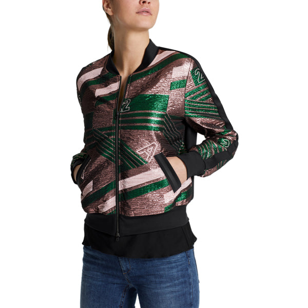Blouson with Lurex jacquard