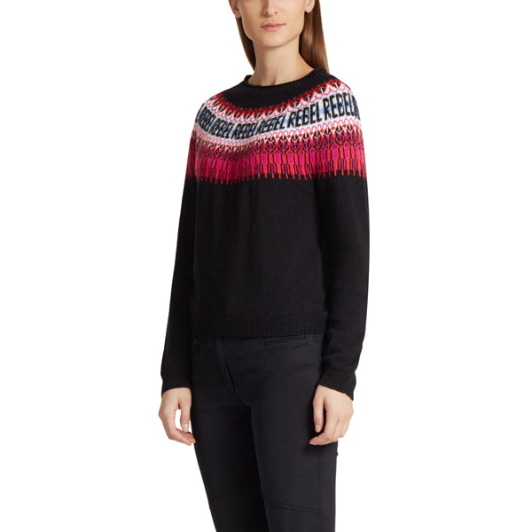 Sweater with ethnic pattern