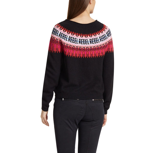 Sweater with ethnic pattern