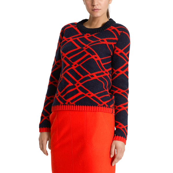 Sweater with jacquard pattern