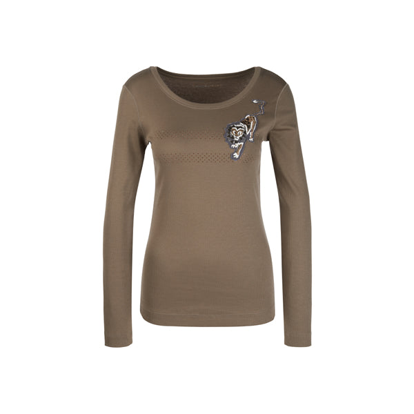 T-shirt with sequins and applique