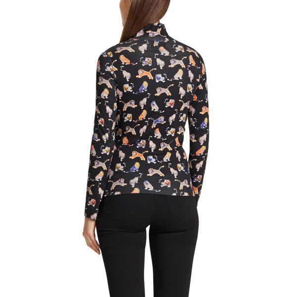 Ribbed top with lions