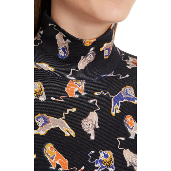 Ribbed top with lions