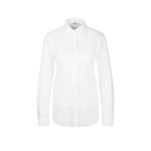Blouse with silk