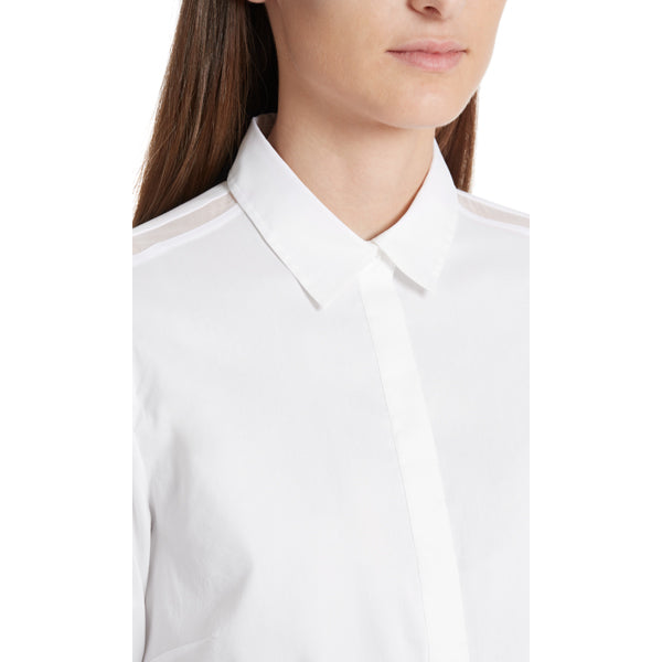 Blouse with silk