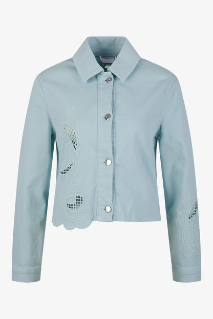 Jacket with Shirt Collar
