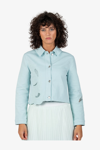 Jacket with Shirt Collar
