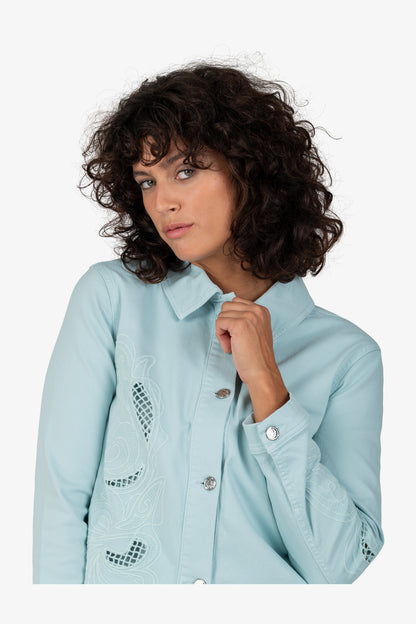 Jacket with Shirt Collar