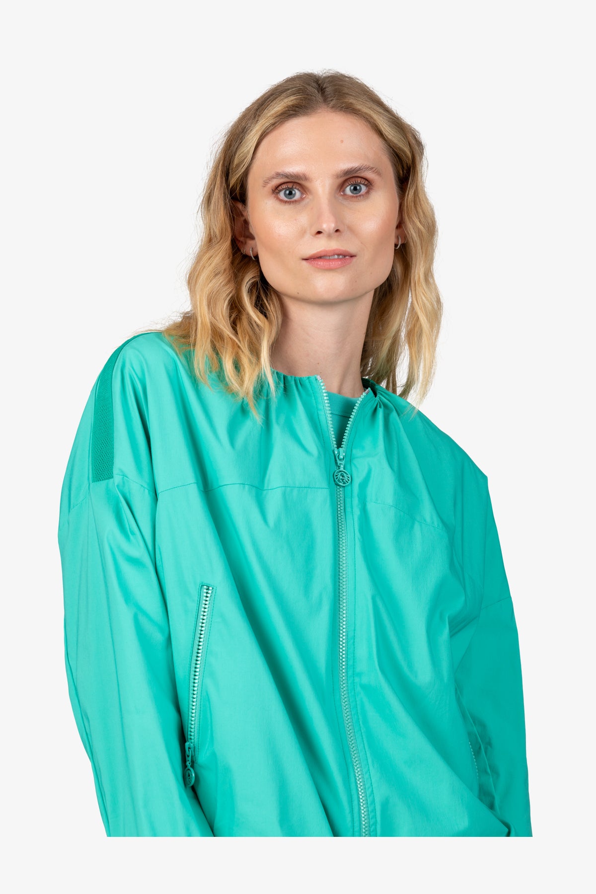 Blousson with Round Neck