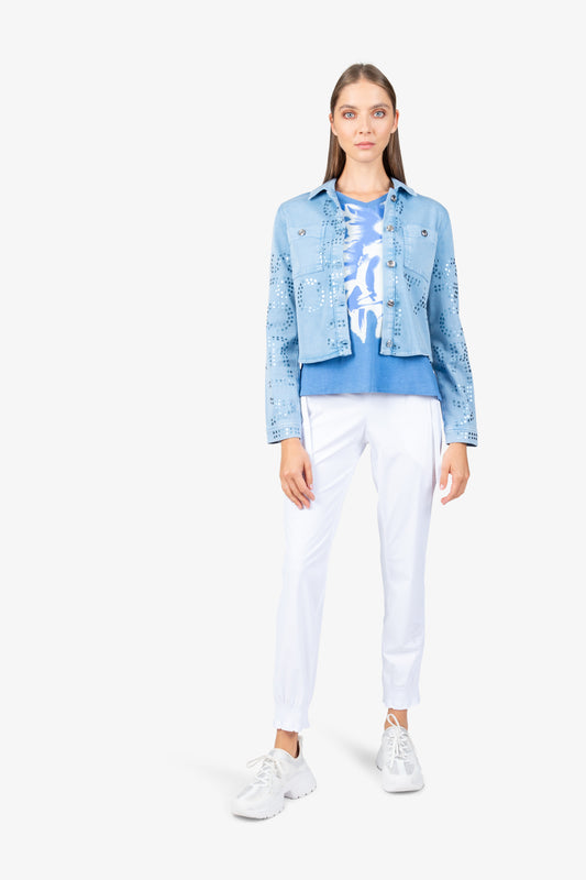Jacket with Shirt Collar