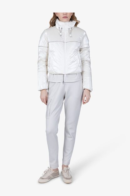 Outdoor Jacket with Rhinestone Piping